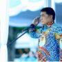 Gubernur YSK saat memimpin Upacara Peringatan Hari Keluarga Nasional (Harganas) ke-33 Tahun 2026 di Manado, Senin (29/6/2026).