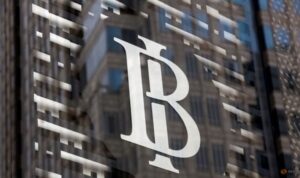 Logo Bank Indonesia terlihat di kantor pusat Bank Indonesia di Jakarta, Indonesia, 17 Januari 2019. (foto dok. REUTERS)