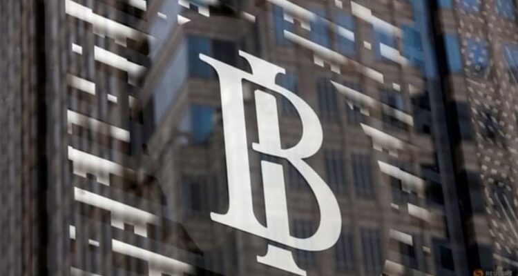 Logo Bank Indonesia terlihat di kantor pusat Bank Indonesia di Jakarta, Indonesia, 17 Januari 2019. (foto dok. REUTERS)