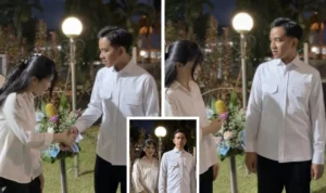 Monica Tambajong ketika mengantar Wapres Gibran di Bandara Sam Ratulangi, Senin (29/6/2026). (dok.istimewa)
