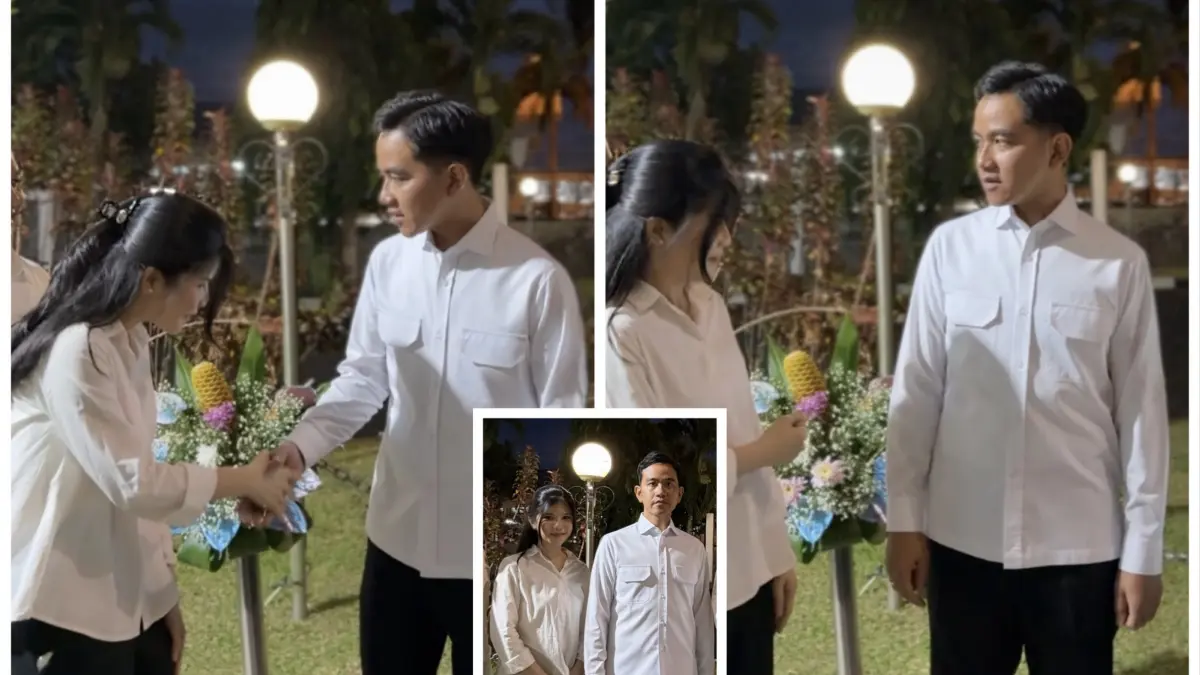 Monica Tambajong bersama Wapres Gibran di Bandara Sam Ratulangi, Senin (29/6/2026). (dok.istimewa)