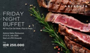 Nikmati All You Can Eat Steak, Pizza & Pasta di Amicoo Italian Restaurant ‎hanya Rp250.000 nett per orang
