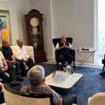 Rombongan BPMS GMIM dipimpin langsung Ketua BPMS GMIM, Pdt. Dr. Adolf K. Wenas, didampingi jajaran pengurus. Turut hadir Anggota DPRD Kota Bitung dari Fraksi Partai NasDem, Alexander Vouke Wenas. (dok.partainasdem)