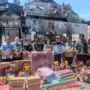 Pemprov Sulut menyalurkan bantuan kemanusiaan darurat bagi korban kebakaran di kawasan Asrama Gabungan Pakowa (Asgap) Manado. (dok: Istimewa)