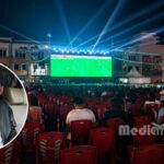 Suasana sebelum kick-off laga final Piala Dunia 2026 di Lapangan Basket Mega Mas Manado, Minggu (19/7/2026) malam. ‎(dok/grafis : mediaalternatif)