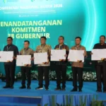 Gubernur YSK saat menghadiri agenda nasional percepatan eliminasi kusta yang diselenggarakan Kementerian Kesehatan RI di Hotel Gran Sahid, Jakarta, Jumat (10/7/2026).