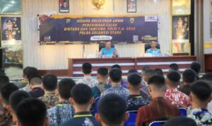 Sidang Akhir Tingkat Panitia Daerah (Panda) Penerimaan Bintara dan Tamtama Polri Tahun Anggaran 2026 di Aula Catur Prasetya Polda Sulut, Jumat (3/7/2026).