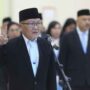 ‎Hendrik Tendean saat dilantik dan diambil sumpah jabatannya oleh Gubernur Sulawesi Utara, Mayjen TNI (Purn) Yulius Selvanus, di Wisma Negara Bumi Beringin, Manado, Selasa (7/7/2026) malam.