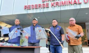 Konferensi pers di Mapolda Sulut, Selasa (7/7/2026).