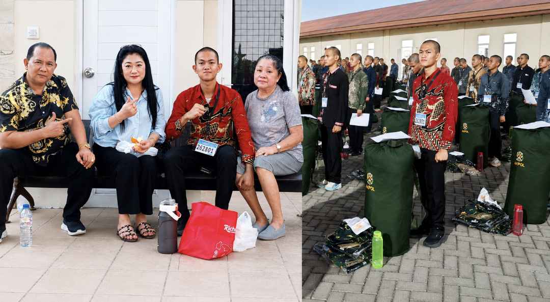 Reigen Efrata Massie bersama keluarga