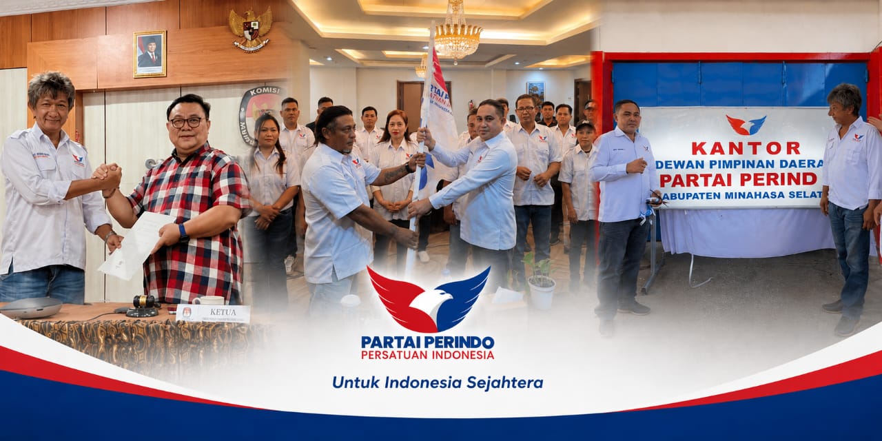Konsolidasi Perindo di Minsel, Jumat (14/8/2026). (grafis : mediaalternatif) ‎