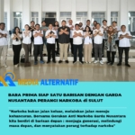 Foto bersama Garda Nusantara bersama Pembina Standius Bara Prima (SBP) dan Gubernur Sulut Mayjen TNI (Purn) Yulius Selvanus, SE di Wisma Negara Bumi Beringin Manado, Sabtu (22/8/2026)