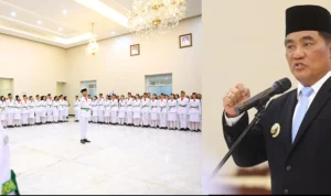 Gubernur Sulawesi Utara, Mayjen TNI (Purn) Yulius Selvanus, SE, resmi mengukuhkan Paskibraka Tingkat Provinsi Sulawesi Utara Tahun 2026 di Wisma Negara Bumi Beringin, Manado, Jumat (14/8/2026) malam.