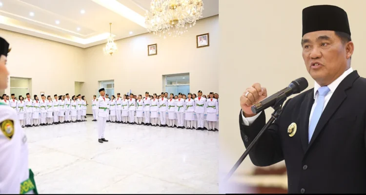 Gubernur Sulawesi Utara, Mayjen TNI (Purn) Yulius Selvanus, SE, resmi mengukuhkan Paskibraka Tingkat Provinsi Sulawesi Utara Tahun 2026 di Wisma Negara Bumi Beringin, Manado, Jumat (14/8/2026) malam.