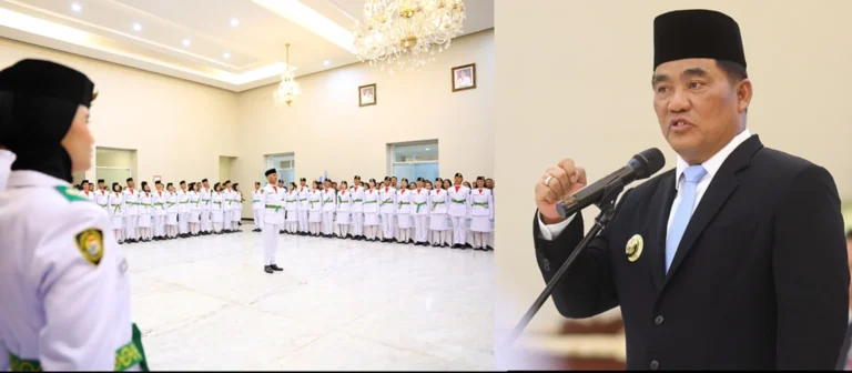 Gubernur Sulawesi Utara, Mayjen TNI (Purn) Yulius Selvanus, SE, resmi mengukuhkan Paskibraka Tingkat Provinsi Sulawesi Utara Tahun 2026 di Wisma Negara Bumi Beringin, Manado, Jumat (14/8/2026) malam.