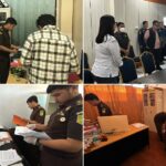 Kejari Minsel saat menggeledah kantor KPU Minsel, Senin (3/8/2026). (dok.kejariminsel)