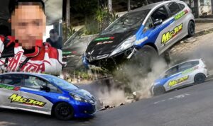 Screenshot_20260811-175901 Foto Pembalap Tian Ngantung dan Mobil Tim Pangeran 05 Mc Joe Jadi Sorotan. (dok.ist)
