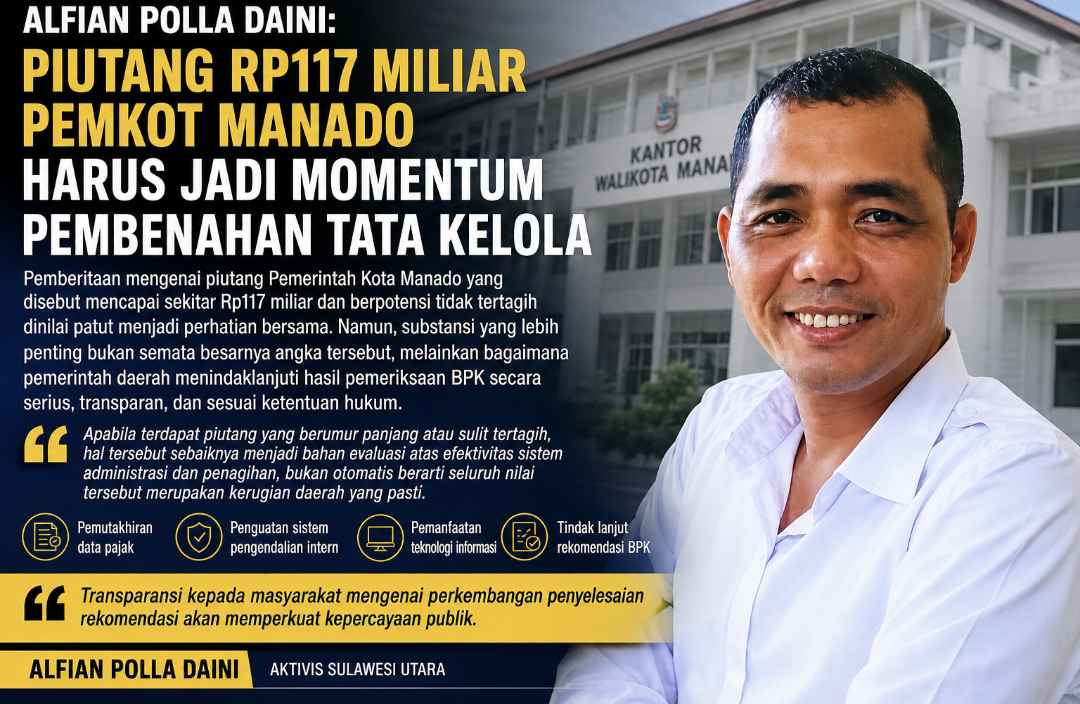 Aktivis Sulawesi Utara, Alfian Polla Daini. (dok.mediaalternatif)