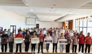 Kegiatan Gerakan Nasional Cerdas Keuangan (GENCARKAN) Tahun 2026 di Kabupaten Minahasa Selatan, Kamis (30/7/2026). 
