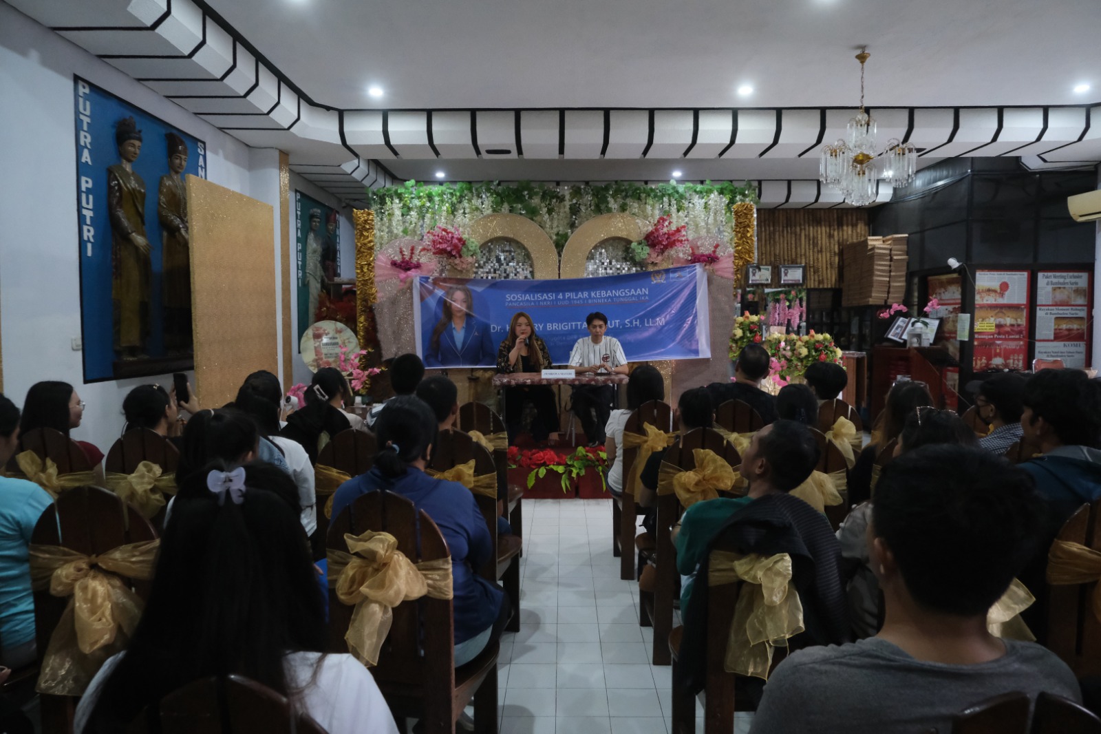 Sosialisasi 4 Pilar MPR RI yang dilaksanakan oleh Dr. Hillary Brigitta Lasut, S.H., LL.M. di Kota Manado, Sulawesi Utara, pada 16 September 2026. (Istimewa)