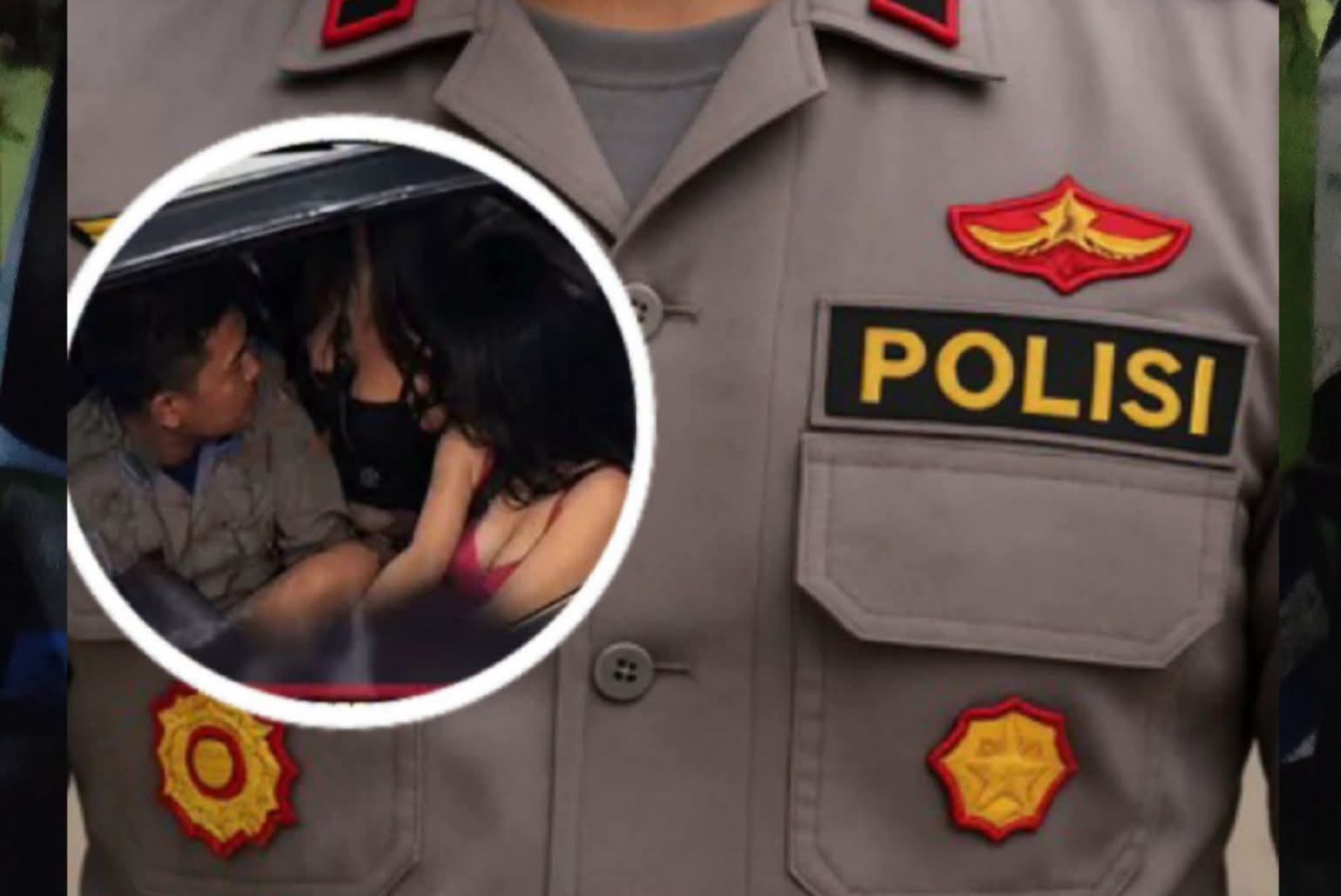 Oknum Polisi Diduga Mesum dengan Dua Wanita dalam Mobil. (Istimewa)