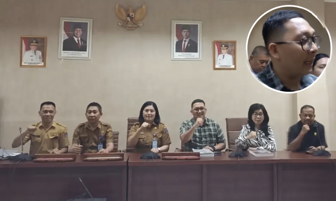 Pansus DPRD Sulut bersama Dinas Kesehatan, insert Ketua Pansus Pierre Makisanti. (dok.istimewa)