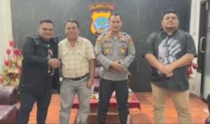 Kapolres Bitung AKBP Arie Sulistyo Nugroho, S.I.K., M.H., mempertemukan pihak-pihak yang terlibat dalam sebuah dialog. (dok.istimewa)