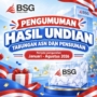 Pengumuman hasil undian dari BSG