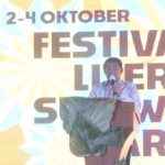 Gubernur Sulut Mayjen TNI (Purn) Yulius Selvanus, SE saat menutup kegiatan Festival Literasi Sulut 2026, di Museum Negeri Sulawesi Utara, Minggu (4/10/2026)