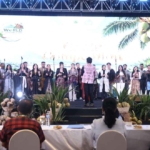 Ketua TP PKK Provinsi Sulut Ny. Anik Yulius Selvanus hadir sekaligus menjadi juri dalam Choir Competition